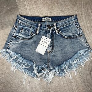 Denim shorts